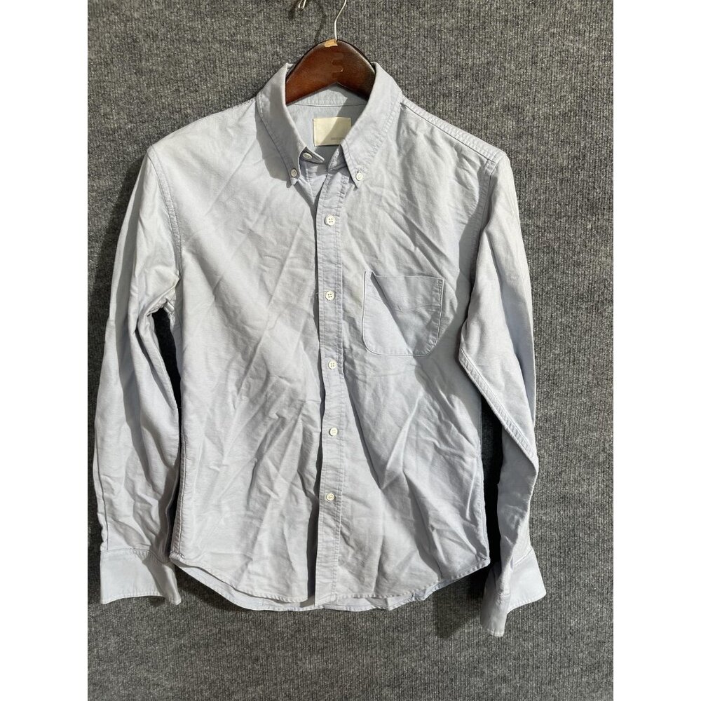 Band Of Outsiders Shirt Mens 36 Blue Button Down Long Sleeve Cotton Casual